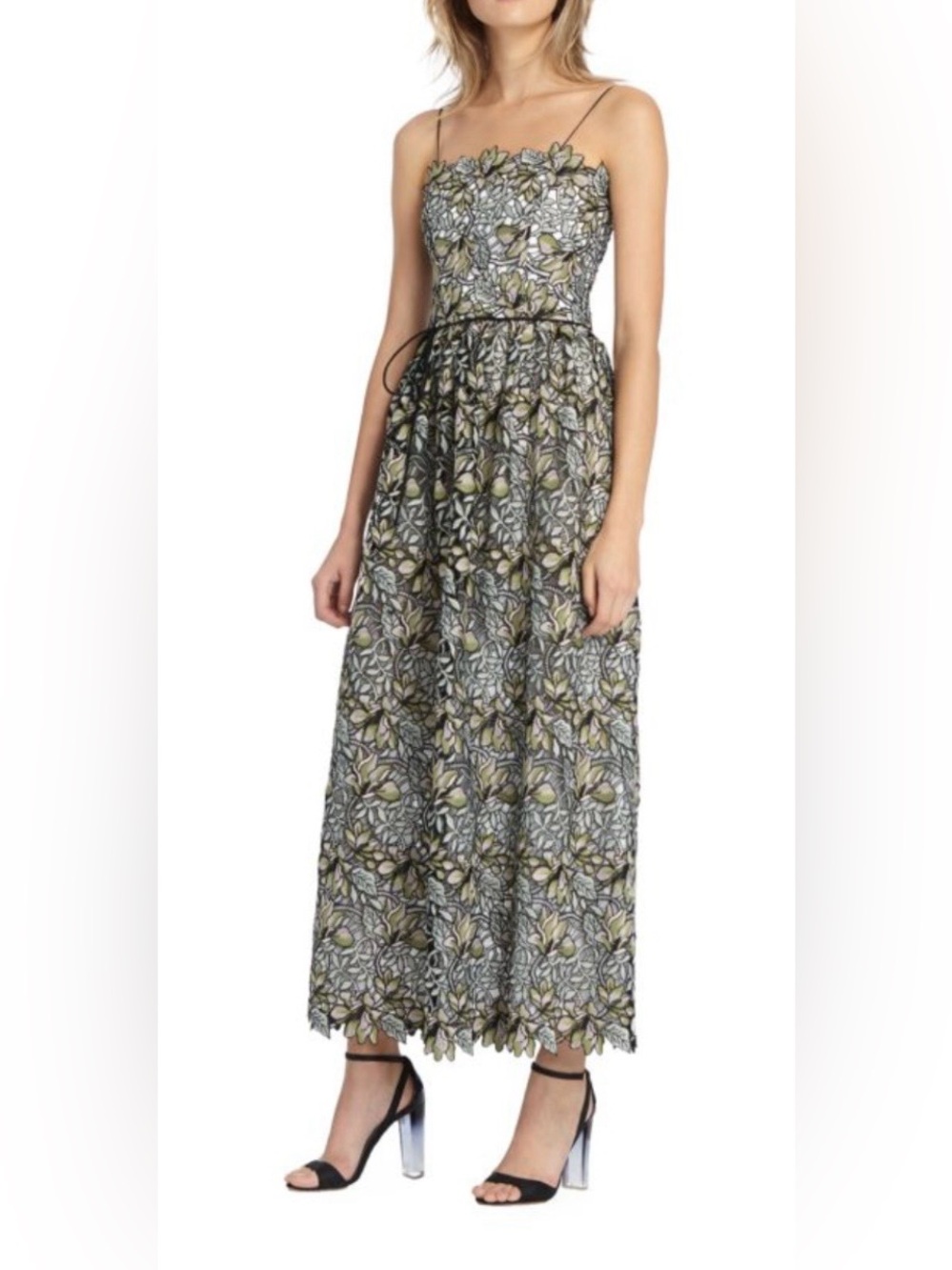 ML Monique Lhuillier Garden Lace Dress Maxi Dress size 2
